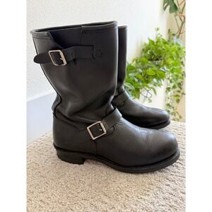 VINTAGE Dingo ROB 11" Engineer Boots Men 13 EW Leather Harness Biker MOTO